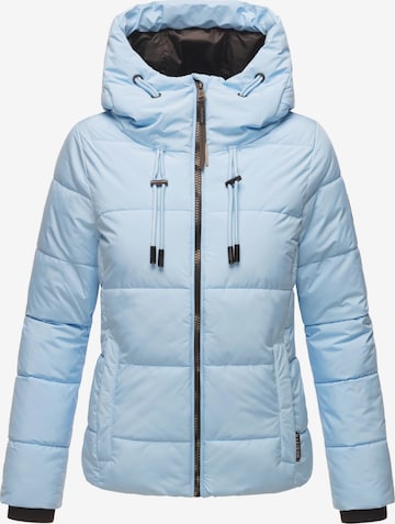 MARIKOO Winterjas in Blauw: voorkant