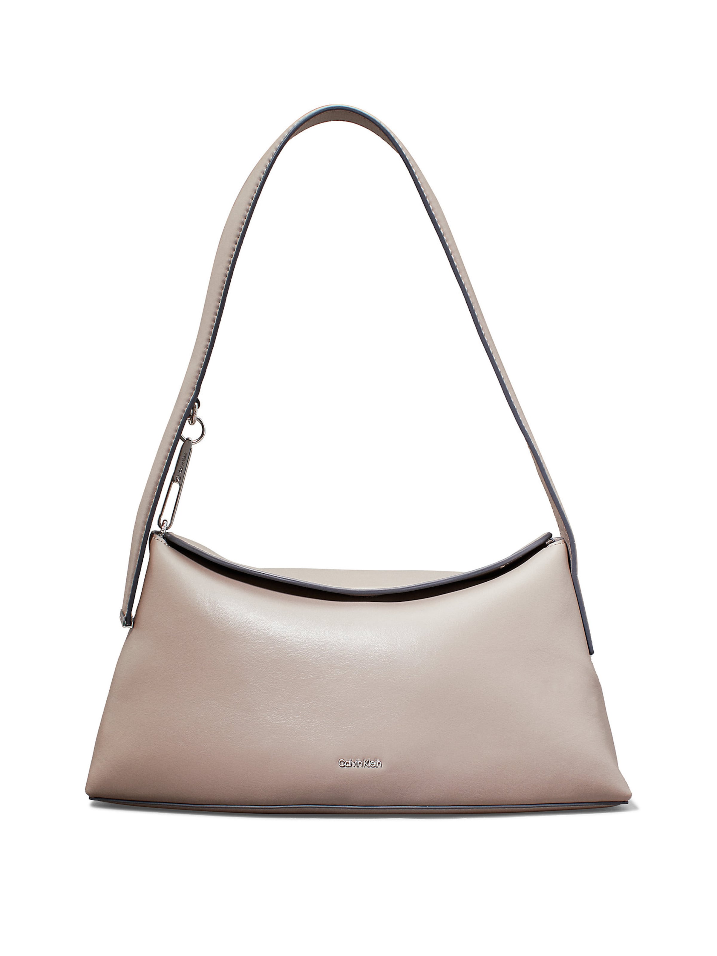 Calvin Klein Schoudertas in Beige: voorkant