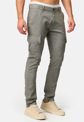 INDICODE JEANS Slimfit Cargobroek 'Safi' in Groen