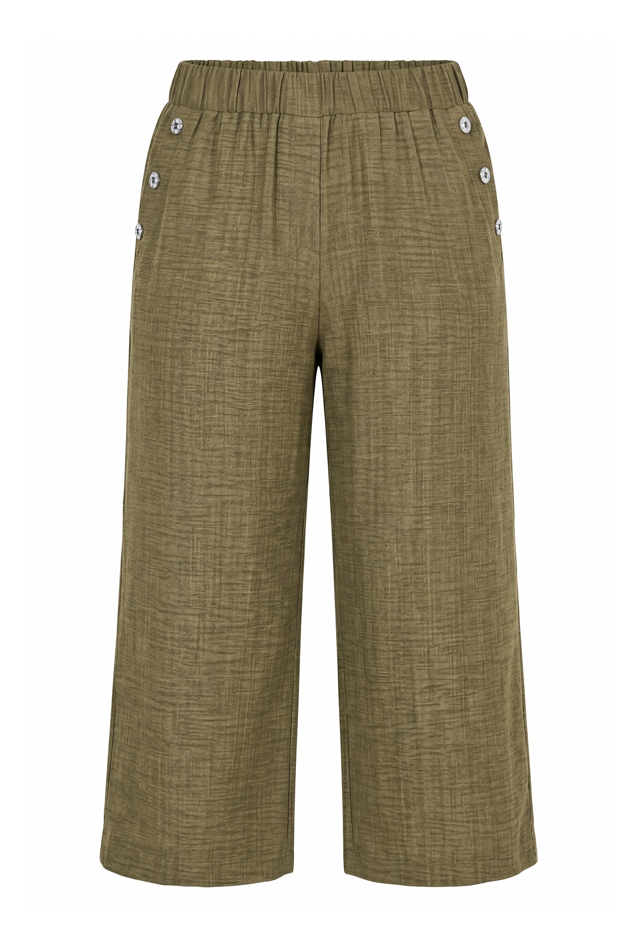 MIAMODA Loosefit Broek in Groen: voorkant