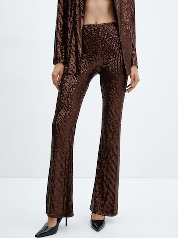 évasé Pantalon 'XLENJUEL' MANGO en marron