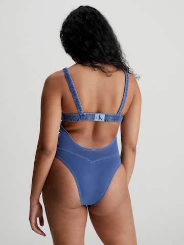 Calvin Klein Swimwear T-shirt Swimsuit in Blue