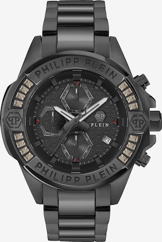 Philipp Plein Watches Analog Watch 'The $kull Chrono' in Black: front
