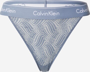 Regular Tanga de la Calvin Klein Underwear pe albastru: față