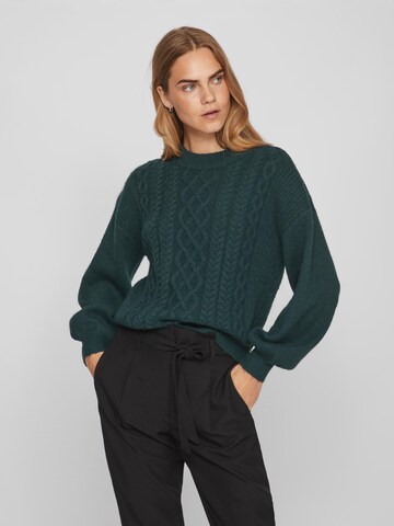 VILA Sweater 'Chinti' in Green: front