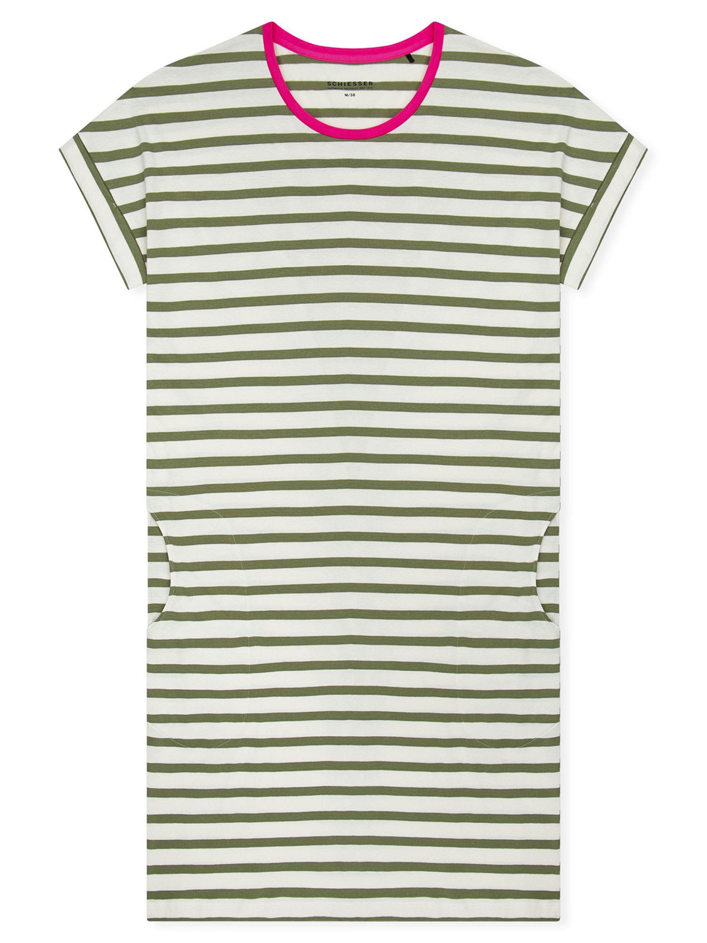 SCHIESSER - Camiseta de noche ' Casual Essentials ' en verde: frente