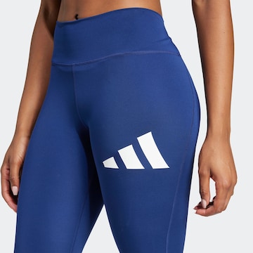 ADIDAS PERFORMANCE Skinny Workout Pants 'Essentials' in Blue