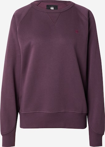 G-Star RAW Sweatshirt 'Premium core 2.0' in Lila: predná strana