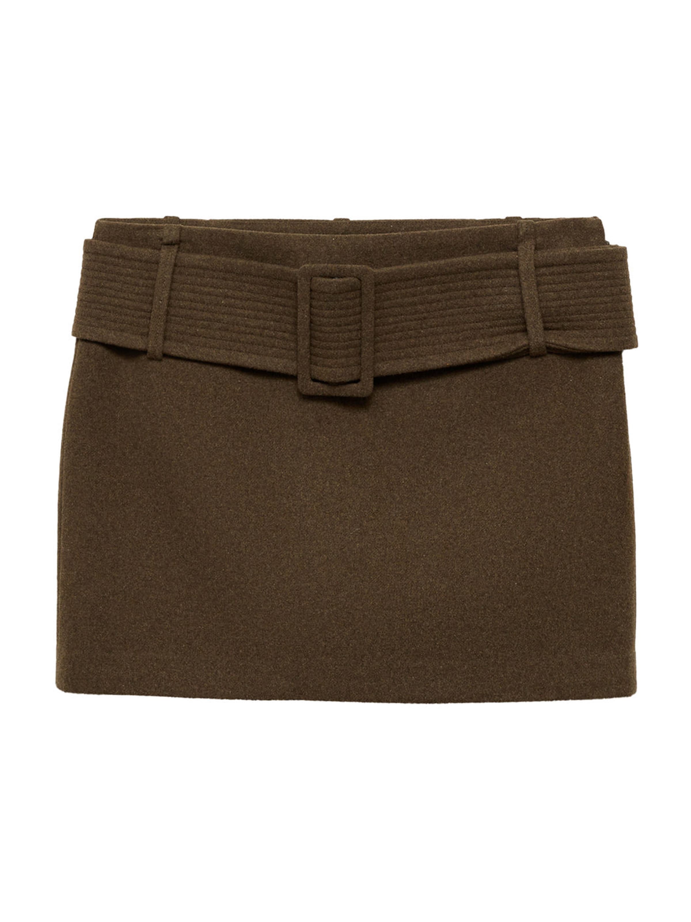 MANGO Rok 'Quilt' in Groen: voorkant