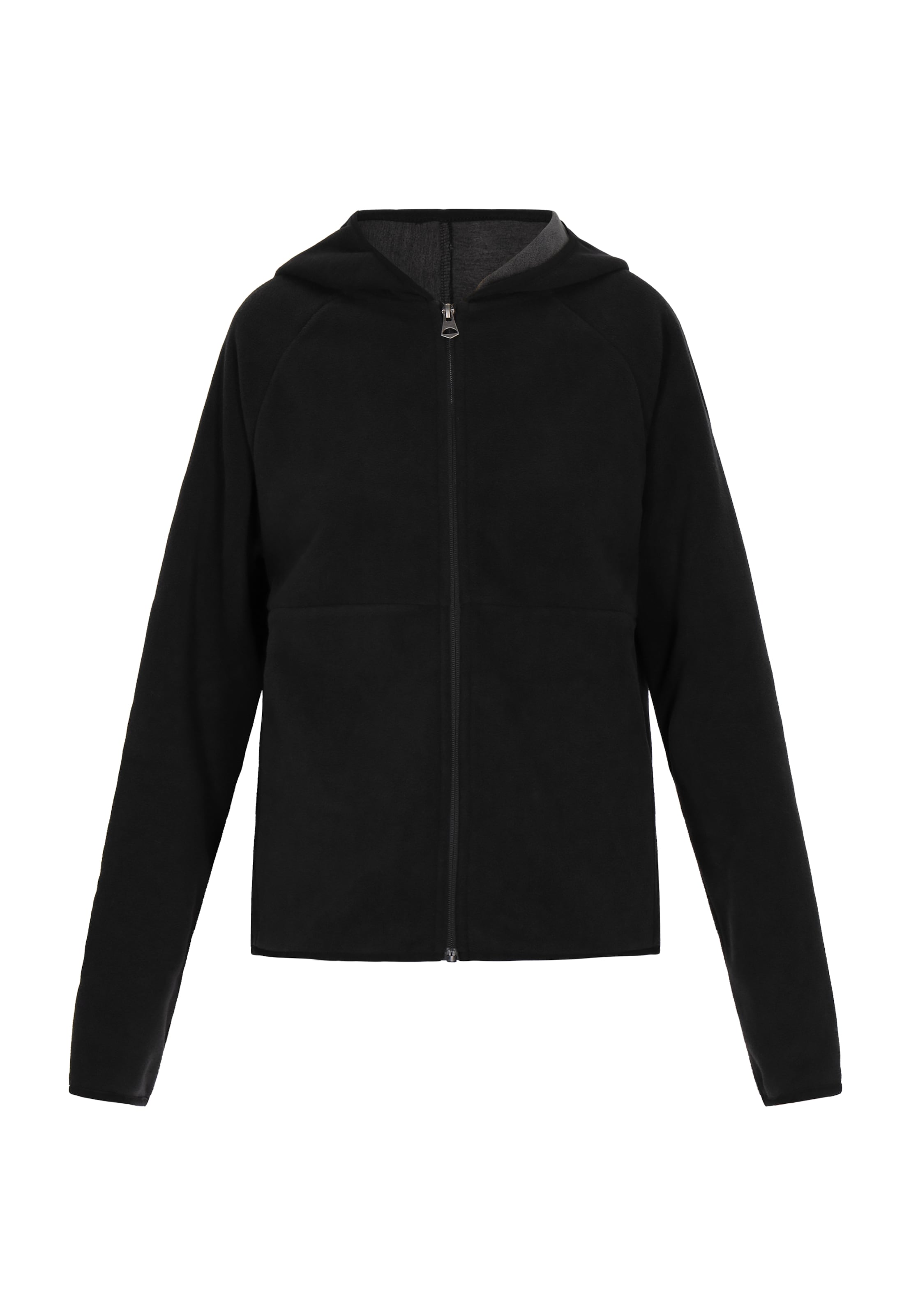 usha BLUE LABEL Ζακέτα φλις σε μαύρο: μπροστά