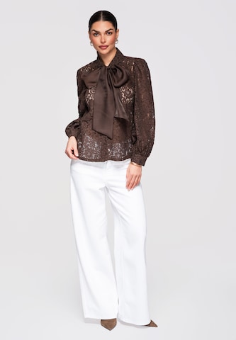 Ombre Blouse 'OW-SH-E0012' in Brown