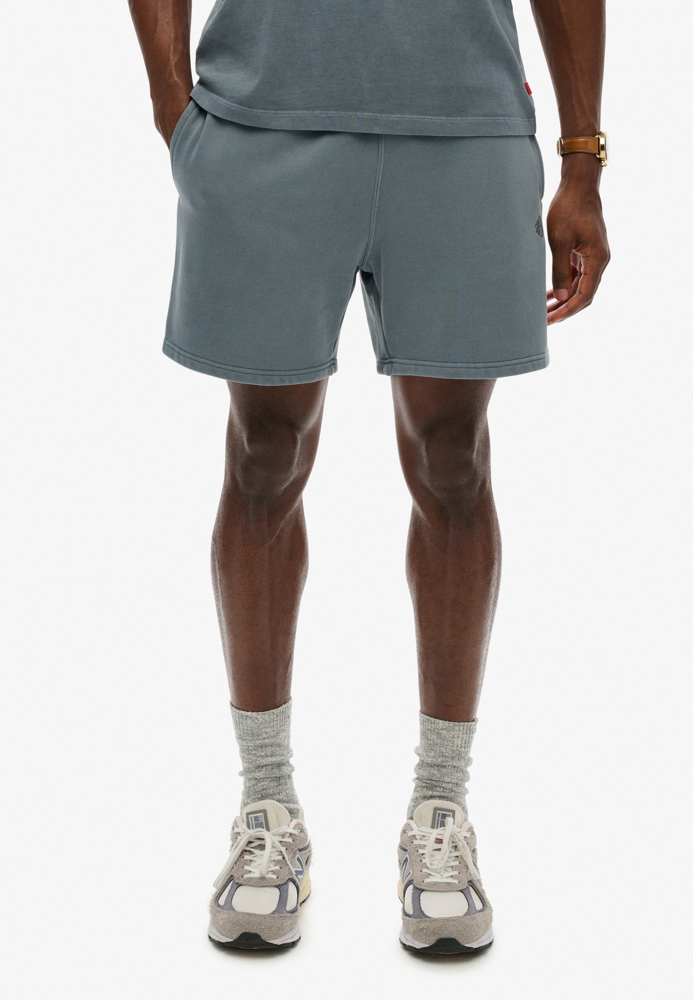 Superdry & Co Loose fit Pants in Blue: front
