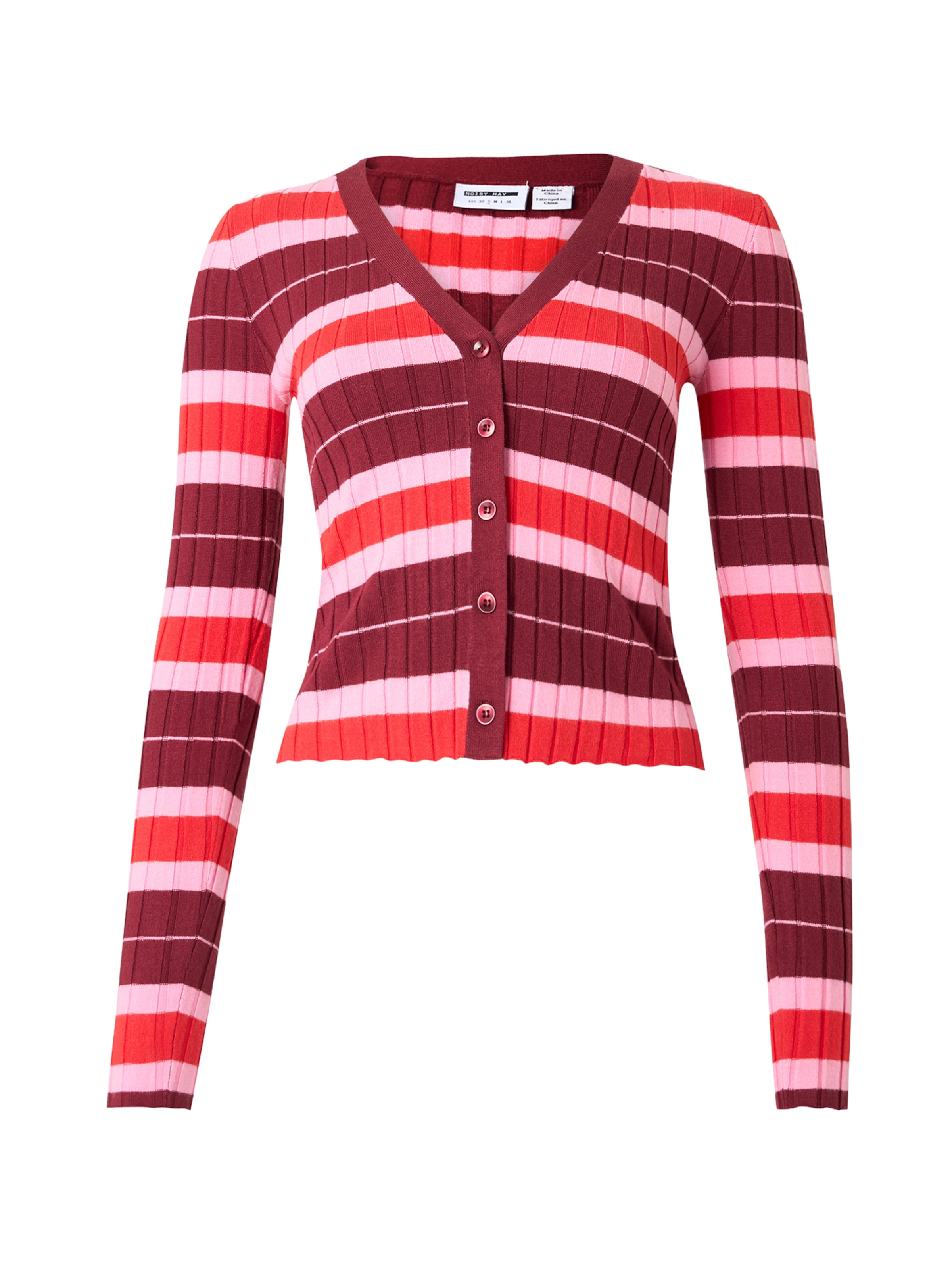 Noisy may Вязаная кофта 'NMANNY' в Красный: спереди