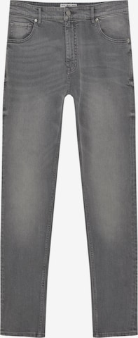 Pull&Bear Tapered Jeans in Grijs: voorkant