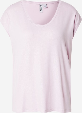 T-shirt 'PCALICE' PIECES Curve en violet : devant