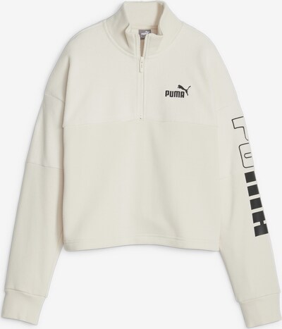 PUMA Sportsweatshirt 'POWER' in schwarz / weiß, Produktansicht
