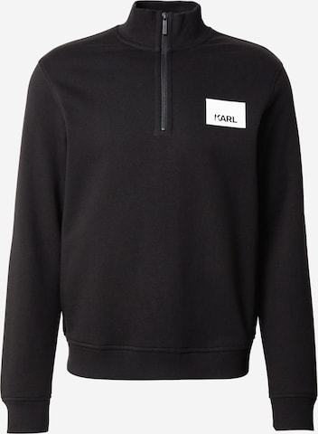 juoda Karl Lagerfeld Megztinis be užsegimo: priekis