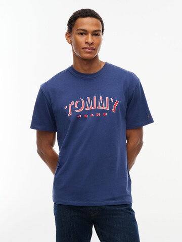 Tommy Jeans - Camiseta en azul: frente