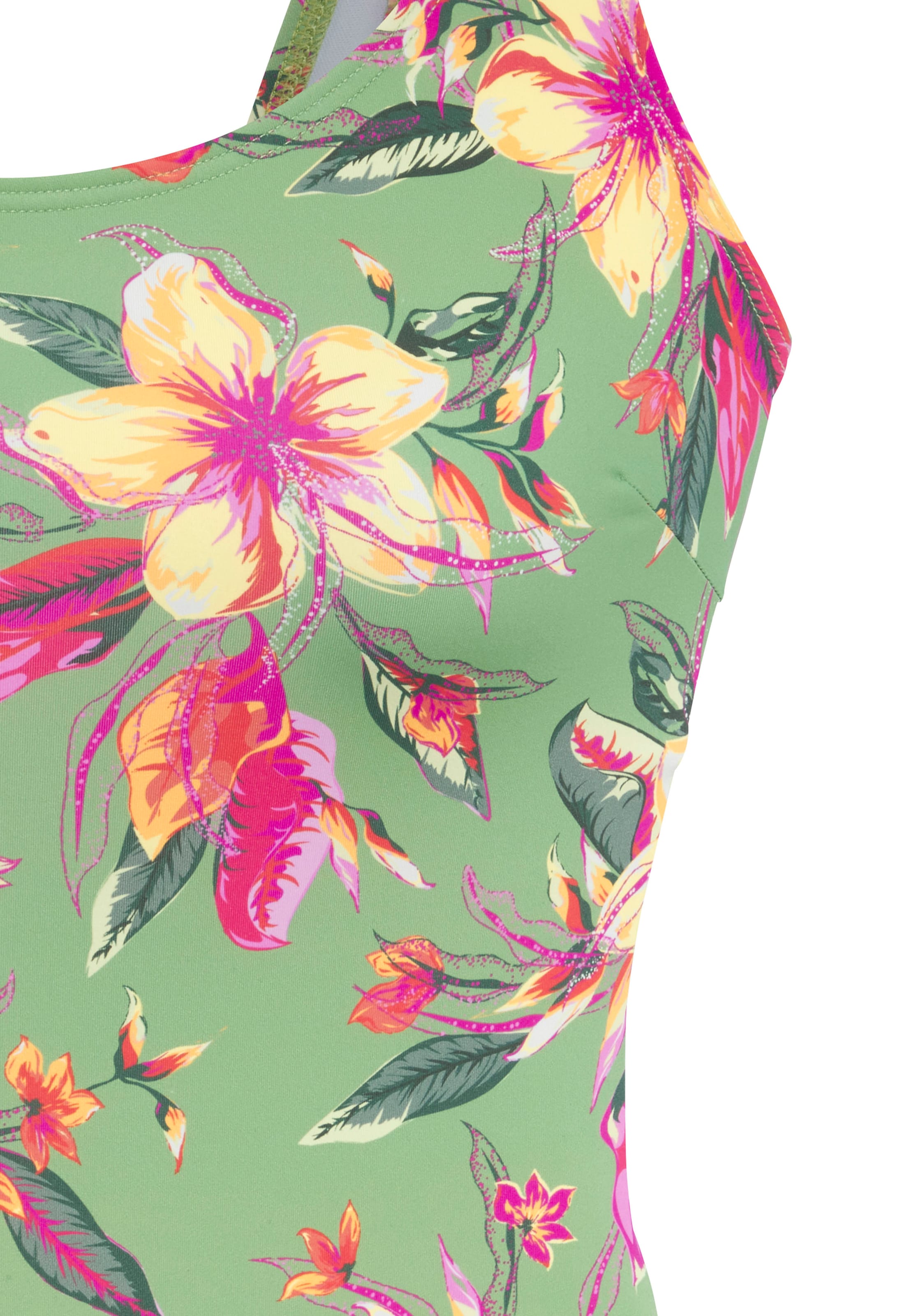 LASCANA Bralette Swimsuit 'Malia' in Green