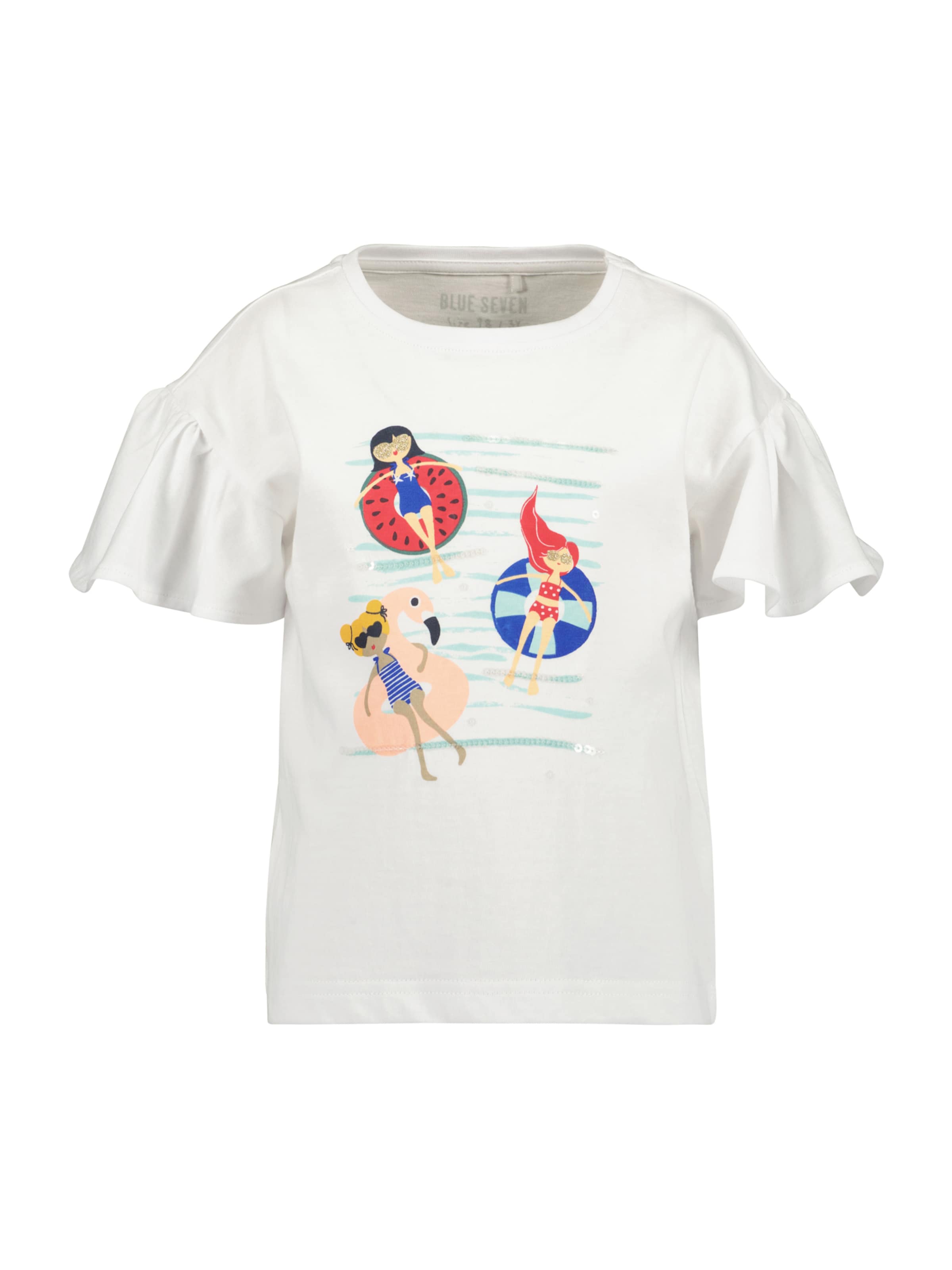 BLUE SEVEN T-shirt i vit: framsida