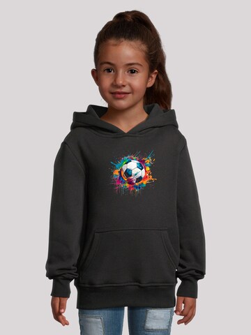 F4NT4STIC Sweatshirt 'Bunte Fußball' in Zwart: voorkant