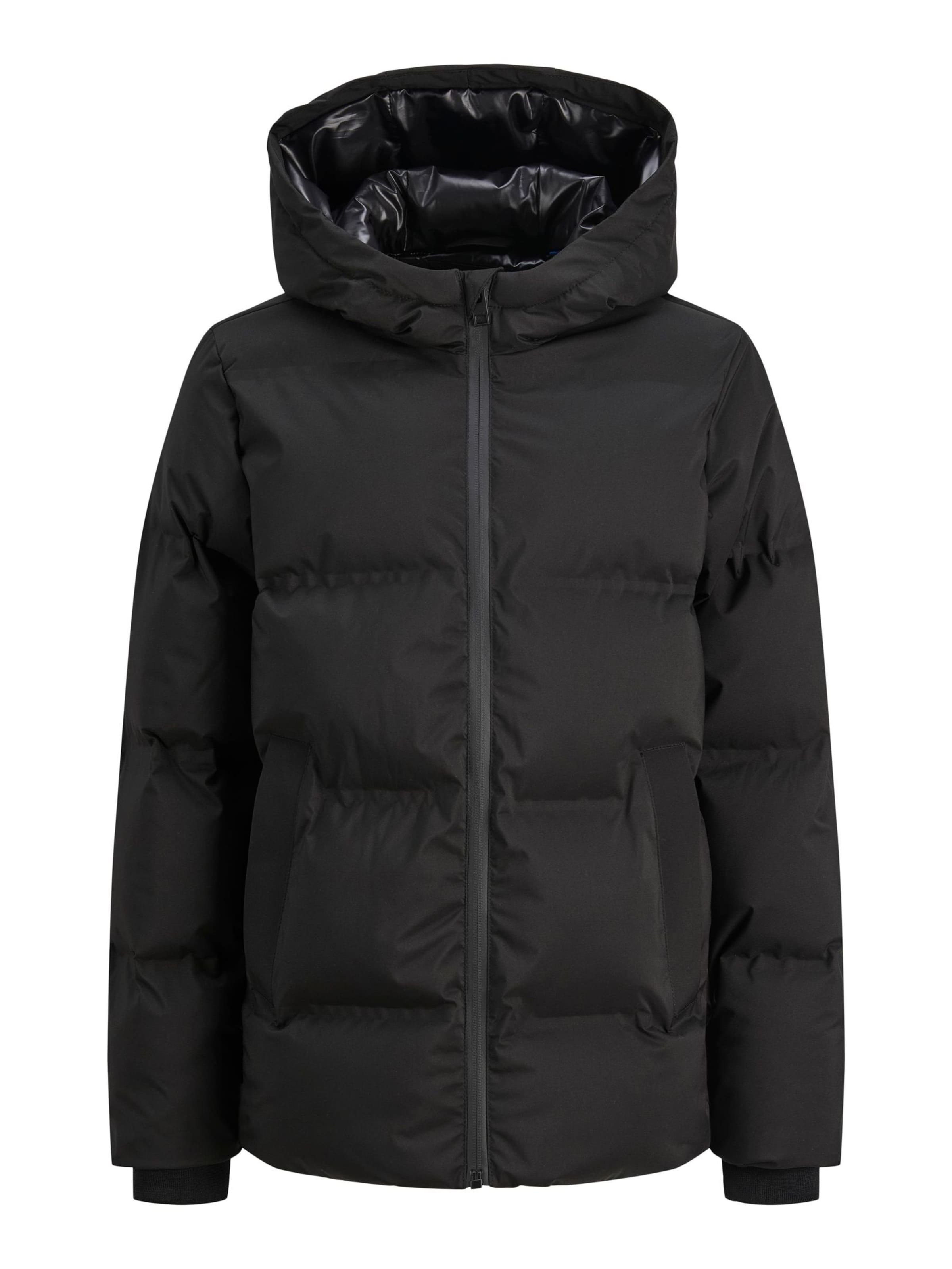 Jack & Jones Junior Vinterjakke i sort: forside