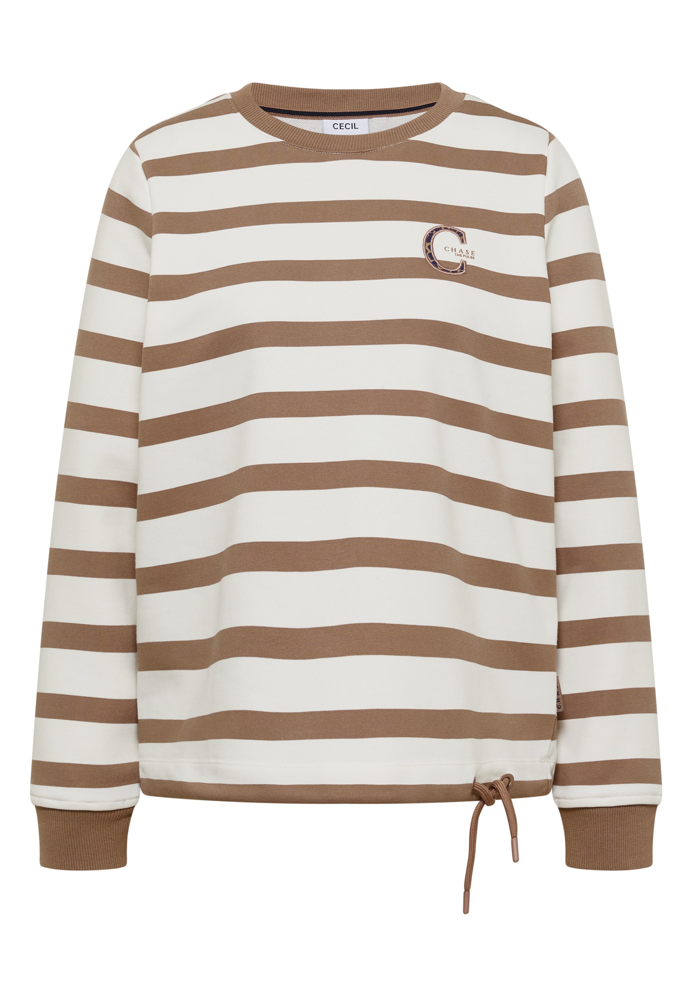 CECIL Sweatshirt in Braun: Vorderseite
