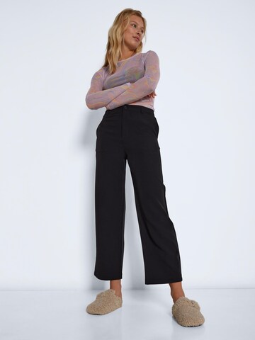 Noisy may Wide leg Broek 'Drewie' in Zwart