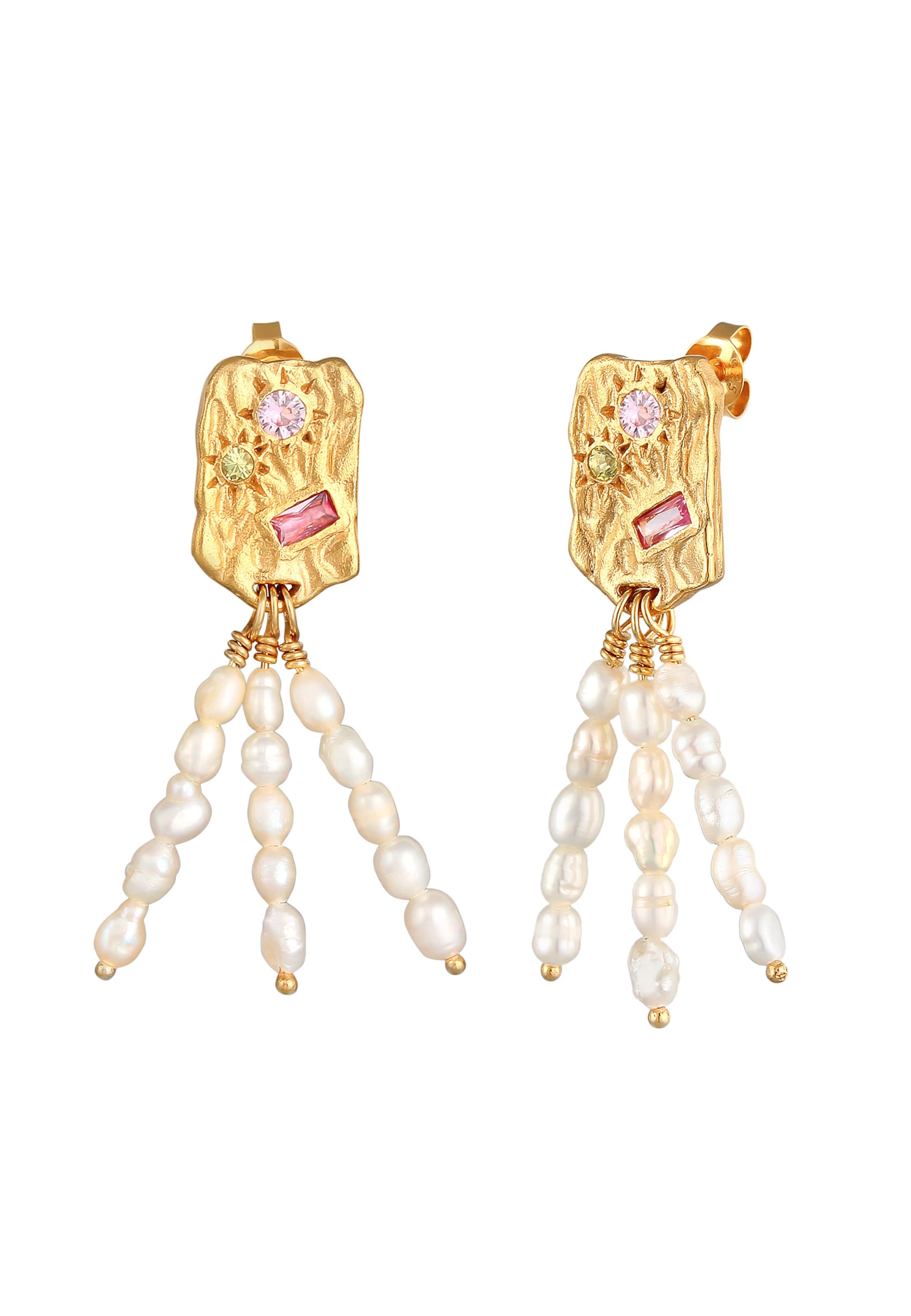 Boucles d'oreilles Haze&Glory en or : devant