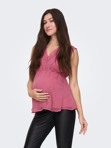 Only Maternity Blouse in Pink: front