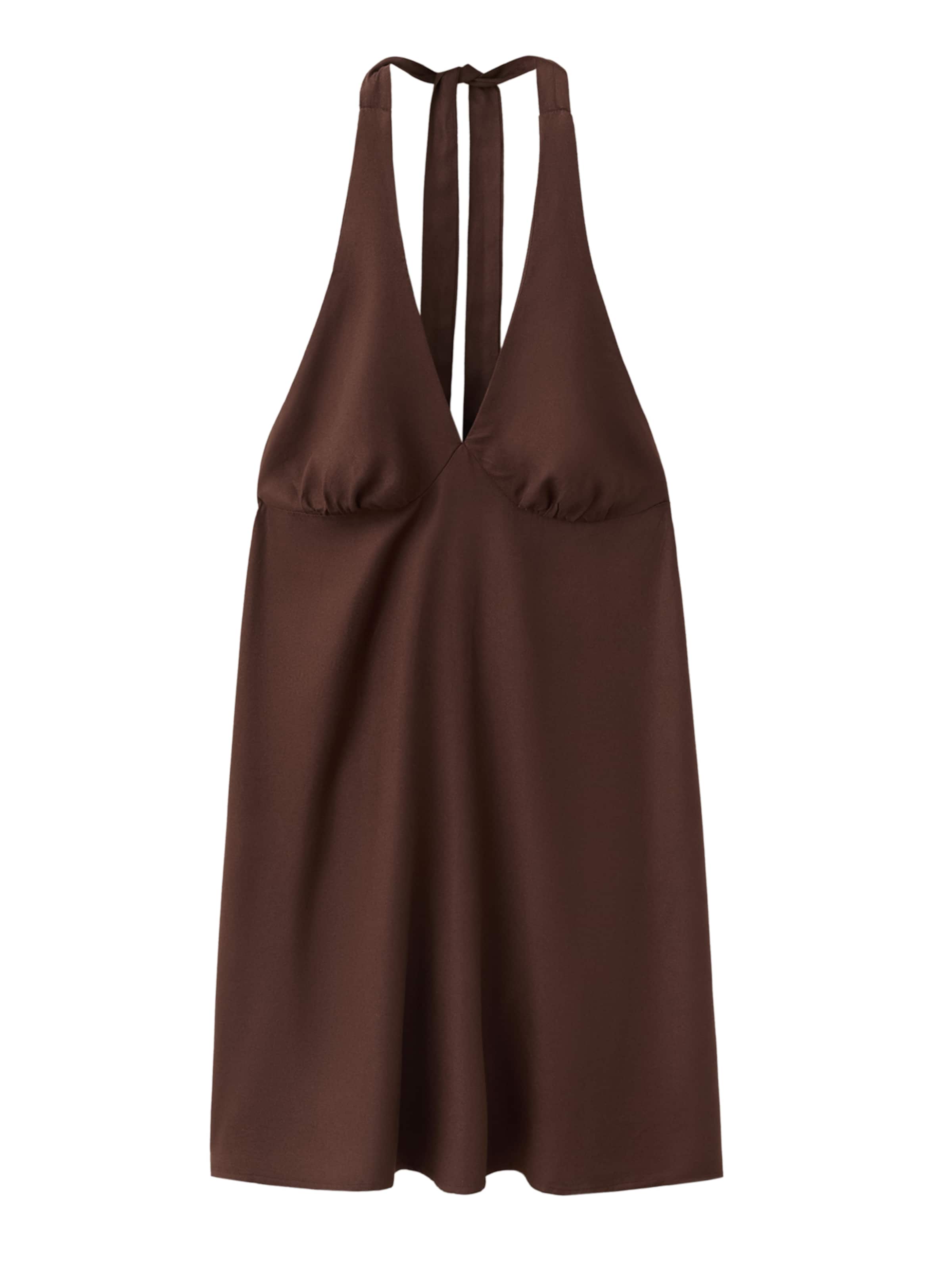 MANGO TEEN Jurk 'CASCAIS' in Bruin: voorkant