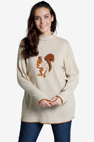 Ulla Popken Pullover in Beige: predná strana