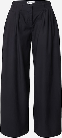 WEEKDAY Loosefit Laskoshousut 'Aya' värissä musta: etupuoli