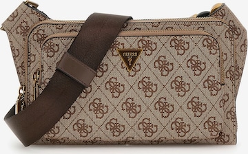 GUESS Поясная сумка 'MILANO FLAT BUMBAG W FRT PKT' в Бежевый: спереди