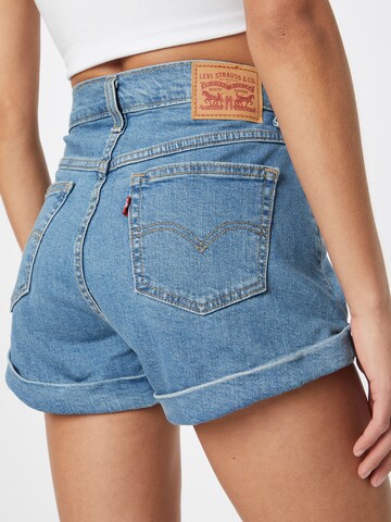 mėlyna LEVI'S ® Laisvas Džinsai 'Mom A Line Short'