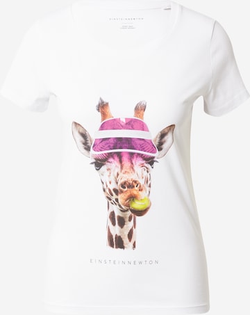 EINSTEIN & NEWTON Shirt 'Tennis Giraffe' in Wit: voorkant