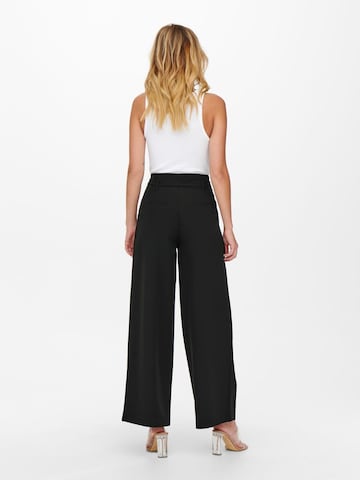 ONLY Wide leg Pleat-front trousers 'Payton-Maia' in Black