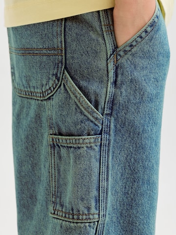 Jack & Jones Junior Loosefit Jeans 'JJIAlex' in Blau