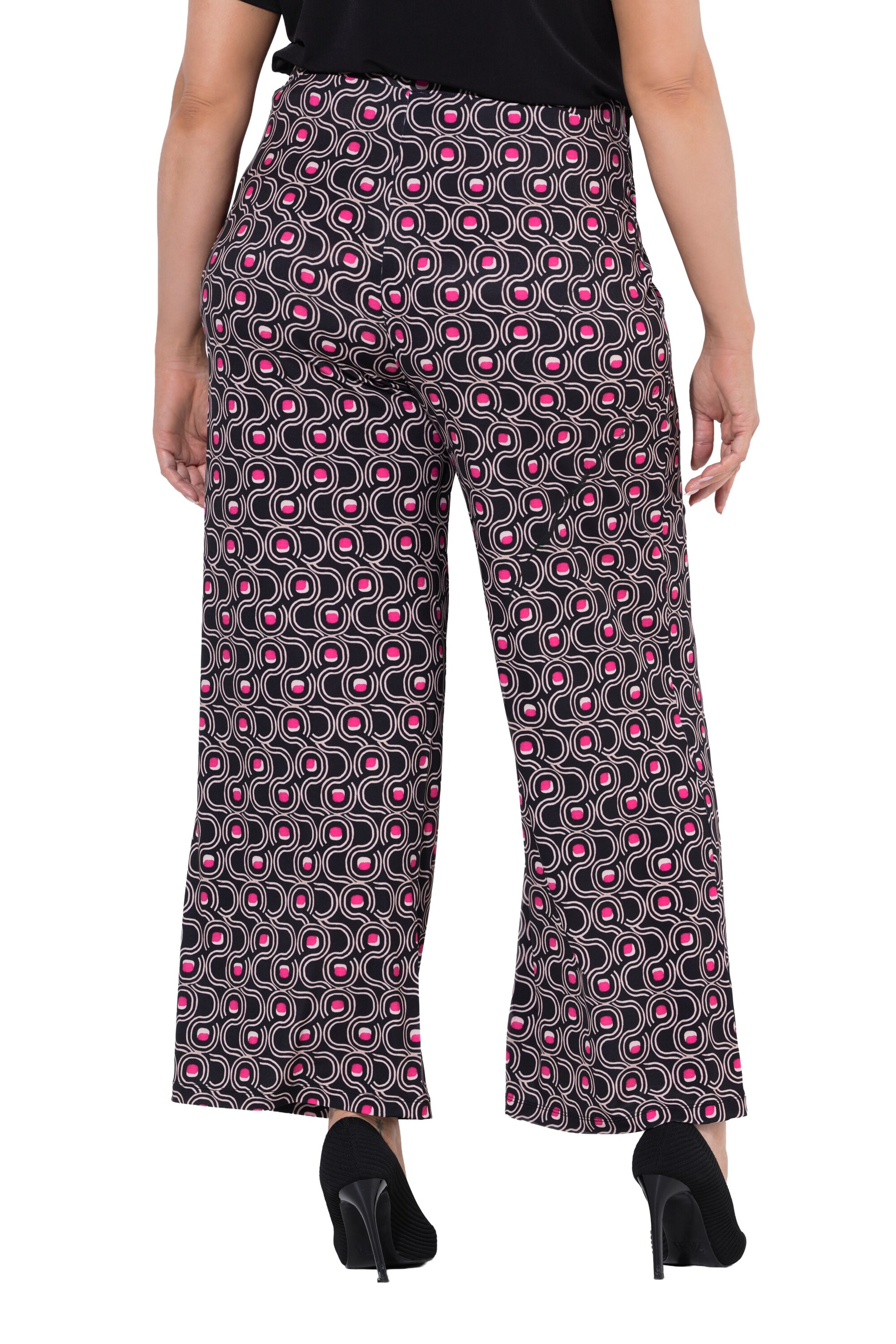 Ulla Popken Regular Broek in Zwart