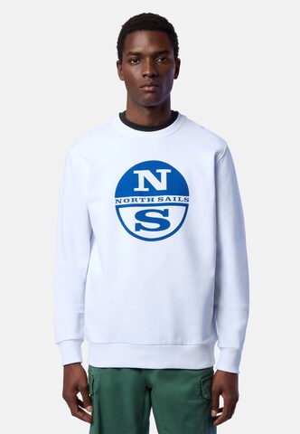 North Sails Sweatshirt in White: front