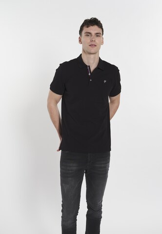 DENIM CULTURE - Camiseta 'TADAS' en negro: frente