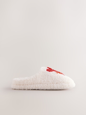 Pantoufle Next en blanc