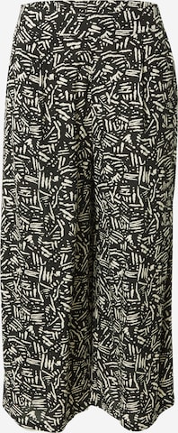 ZABAIONE Zvonové kalhoty Kalhoty se sklady v pase 'Ulani' – černá: přední strana