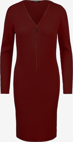 APART Knitted dress in Red: front