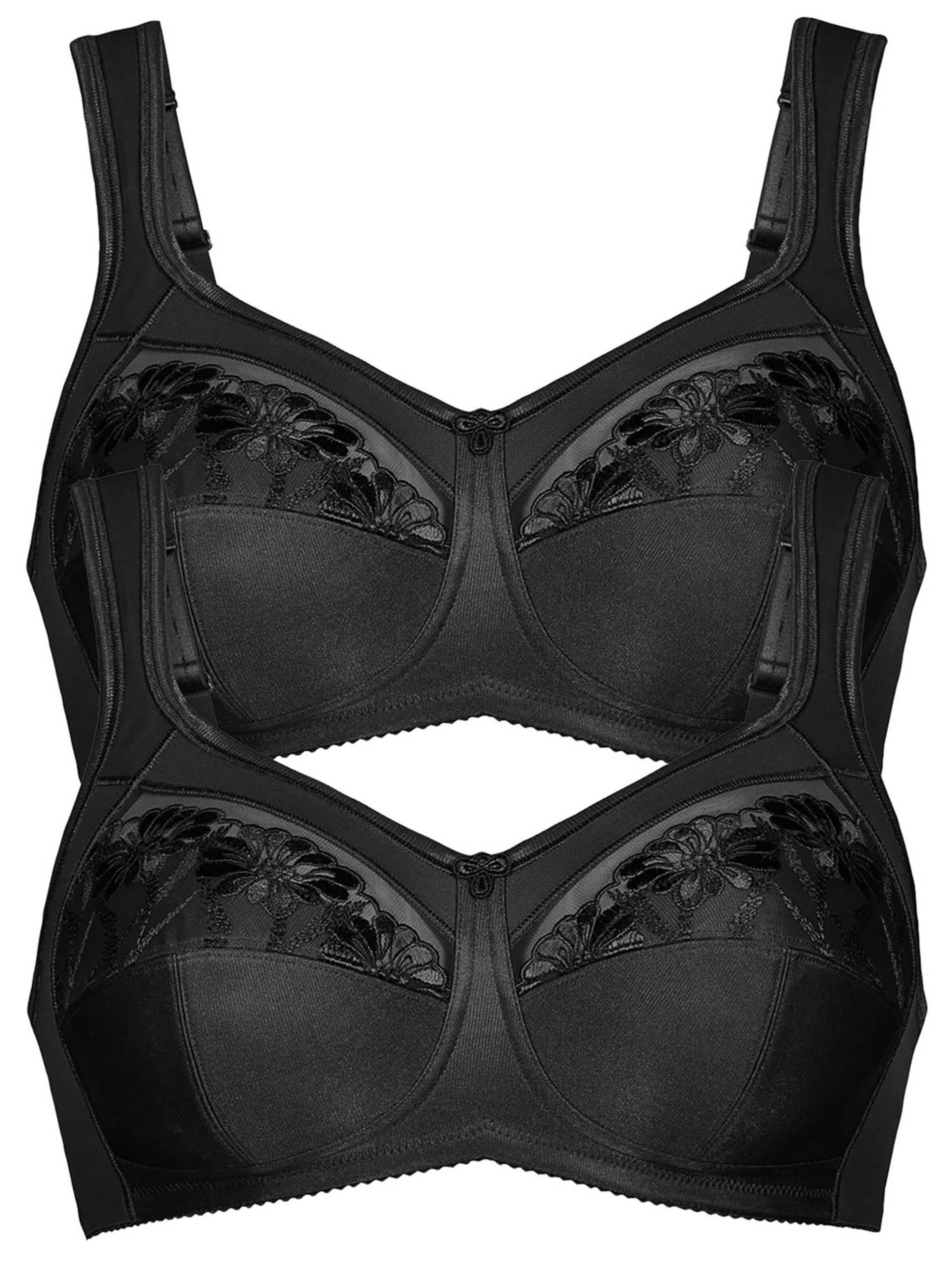 ANITA Minimizer BH 'Safina'‌‌‌‌ in Schwarz: Vorderseite