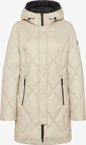 Barbara Lebek Between-Seasons Coat in Beige: front