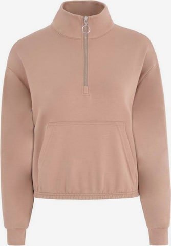 Sweat-shirt FRESHLIONS en beige : devant