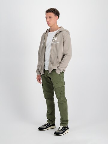 ALPHA INDUSTRIES Tepláková bunda - Béžová