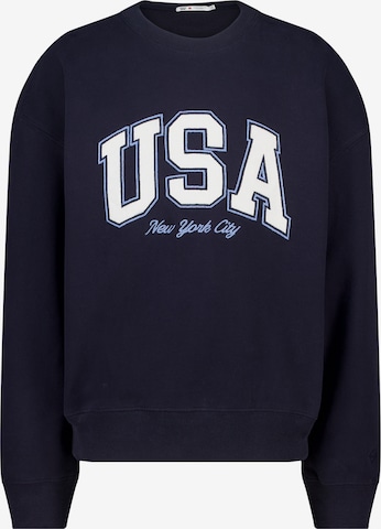 America Today Sweatshirt in Blauw: voorkant