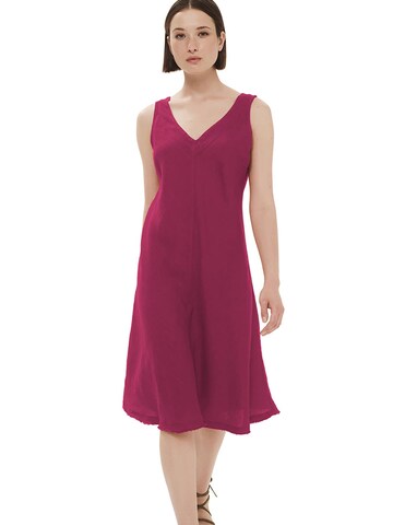 Haris Cotton Zomerjurk 'V Neck Linen Cami Dress' in Lila